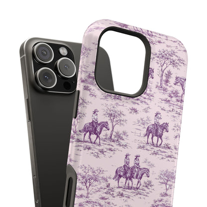 Toile de Cowgirl Design iPhone Case