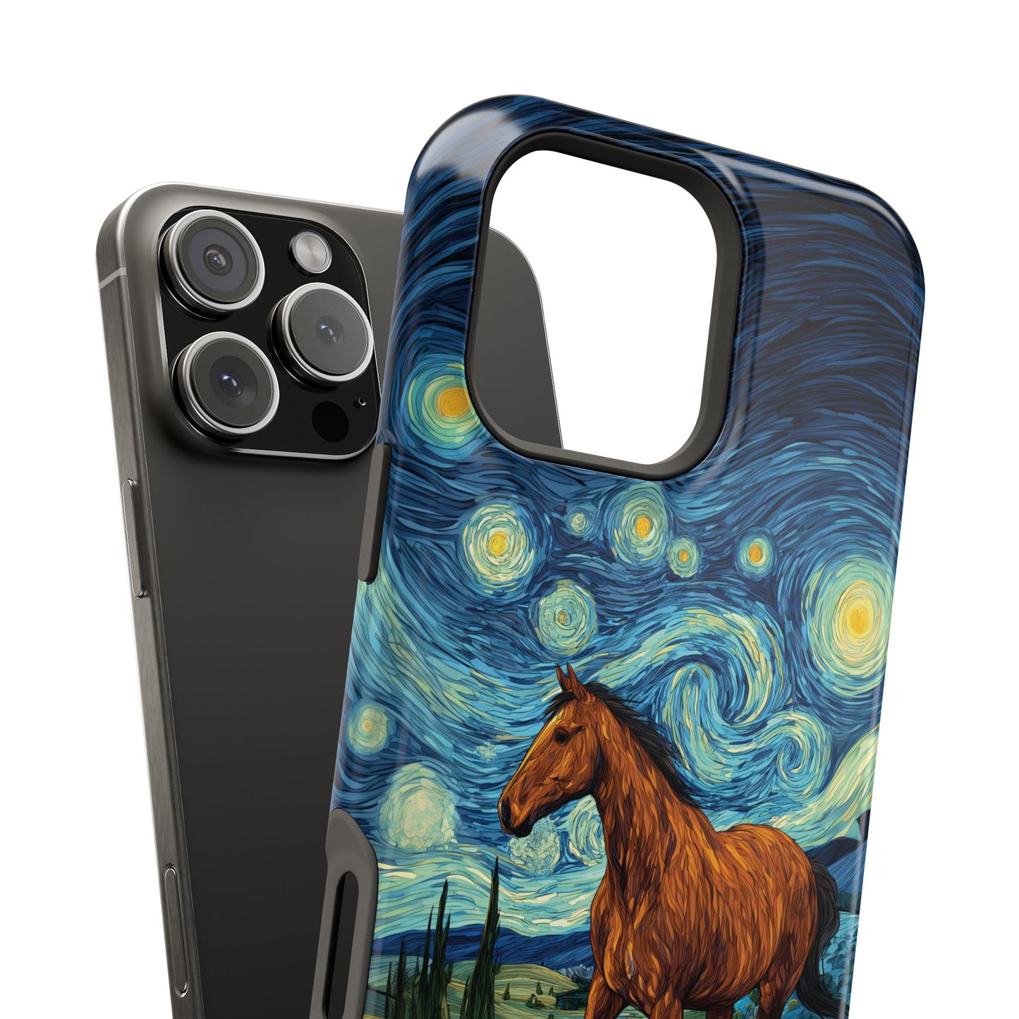 Starry Night Stallion Design iPhone Case