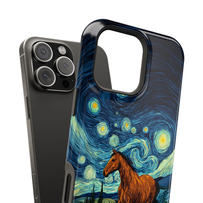 Starry Night Stallion Design iPhone Case