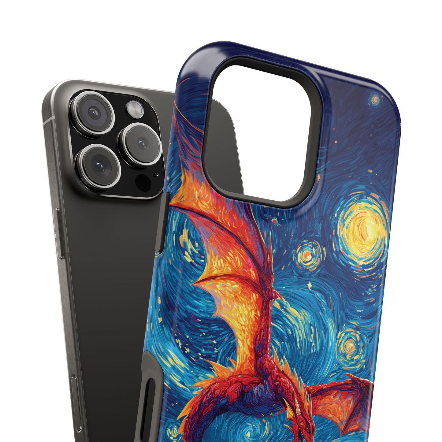 The Midnight Drake – Fantasy Art iPhone Case