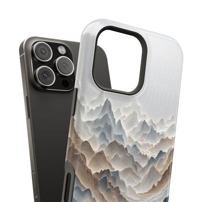 The Sweeping Valley – Sculptural Mountain Design iPhone Case