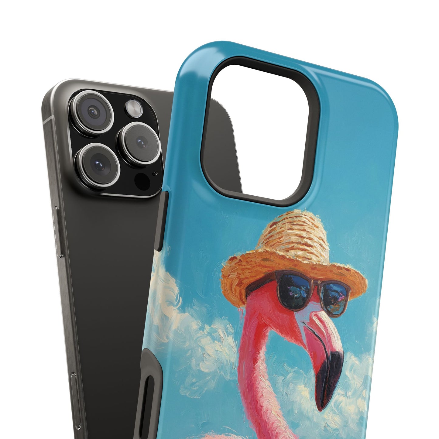 Vacation Mode – Painted Flamingo Design iPhone Case