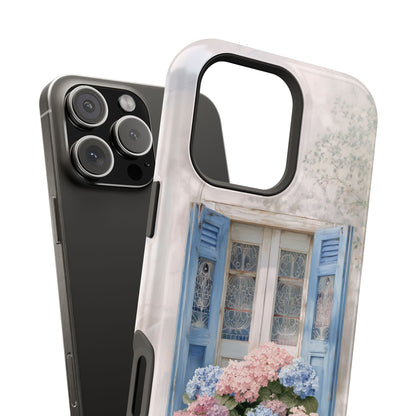 The Provence Window – Hydrangea Design iPhone Case