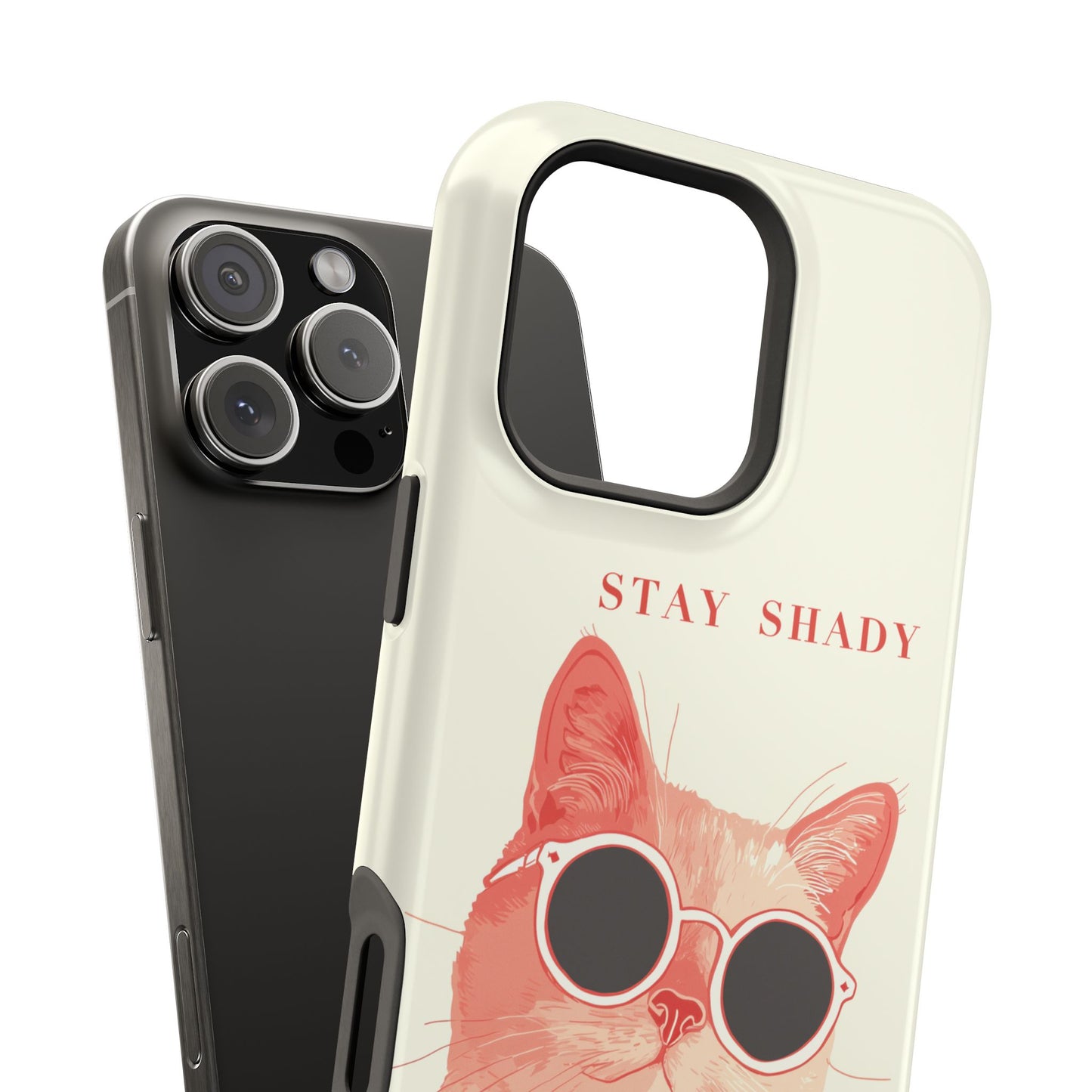 Stay Shady – Pop-Art Feline Design iPhone Case