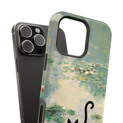 The Water Lily Lurker – Fine Art Parody Design iPhone Case