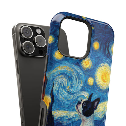 Barky Night (Boston Terrier) Design iPhone Case
