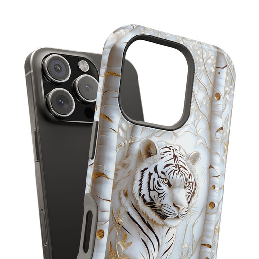 White Tigerr Design iPhone Case (with Magsafe)