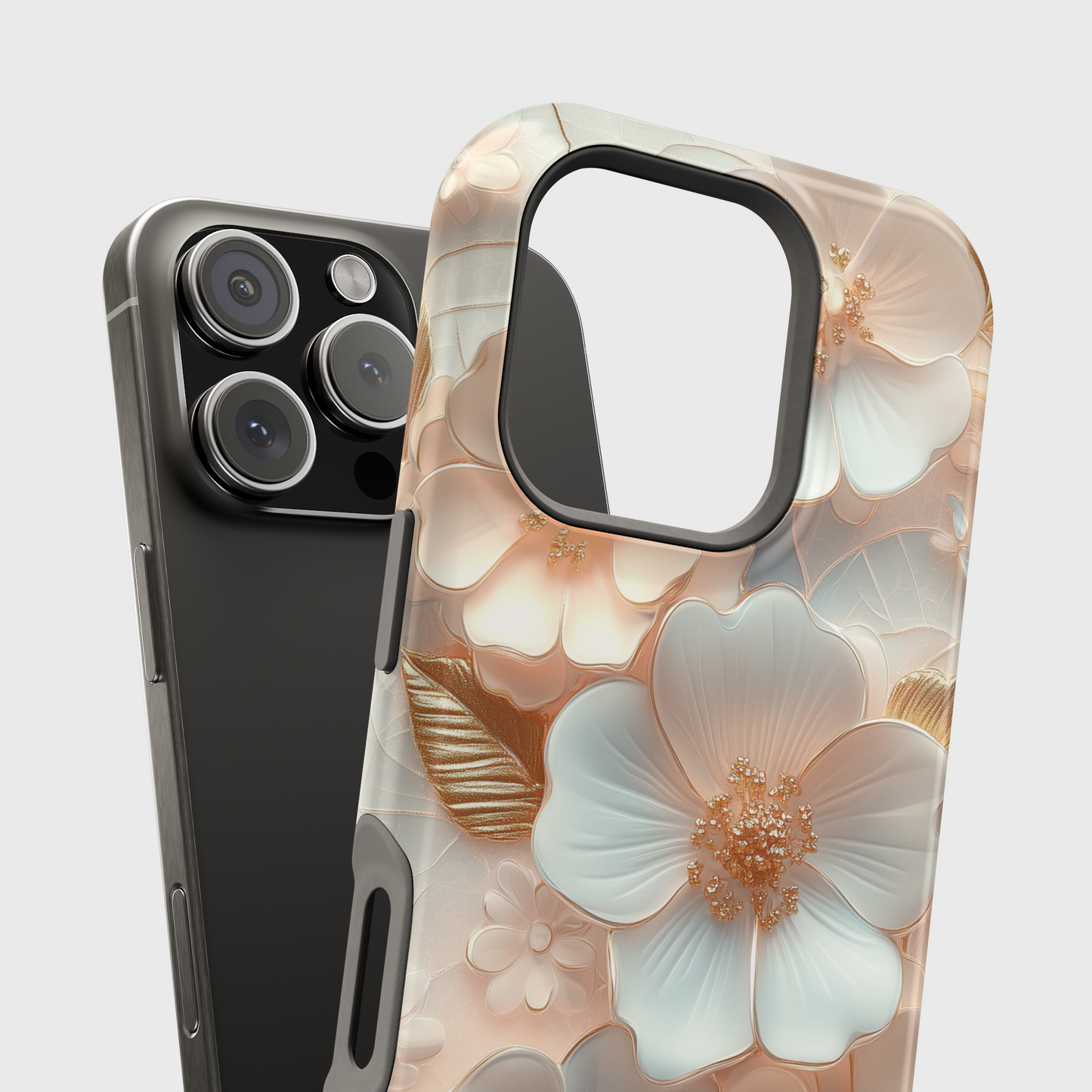 Elegant Floral Design iPhone Case