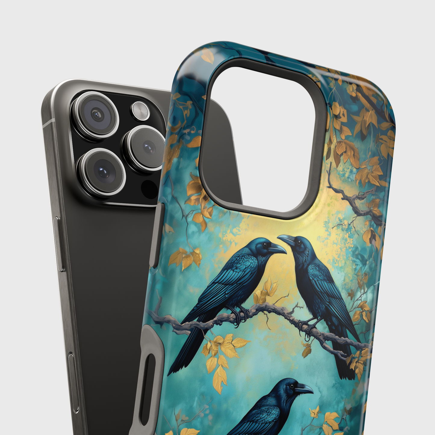 Crow Dark Fantasy Art Design iPhone Case