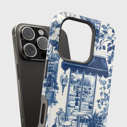 Toile de Jouy Cozy Garden Design iPhone Case