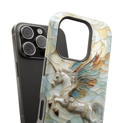 Flying Unicorn Abstract Art Design iPhone Case