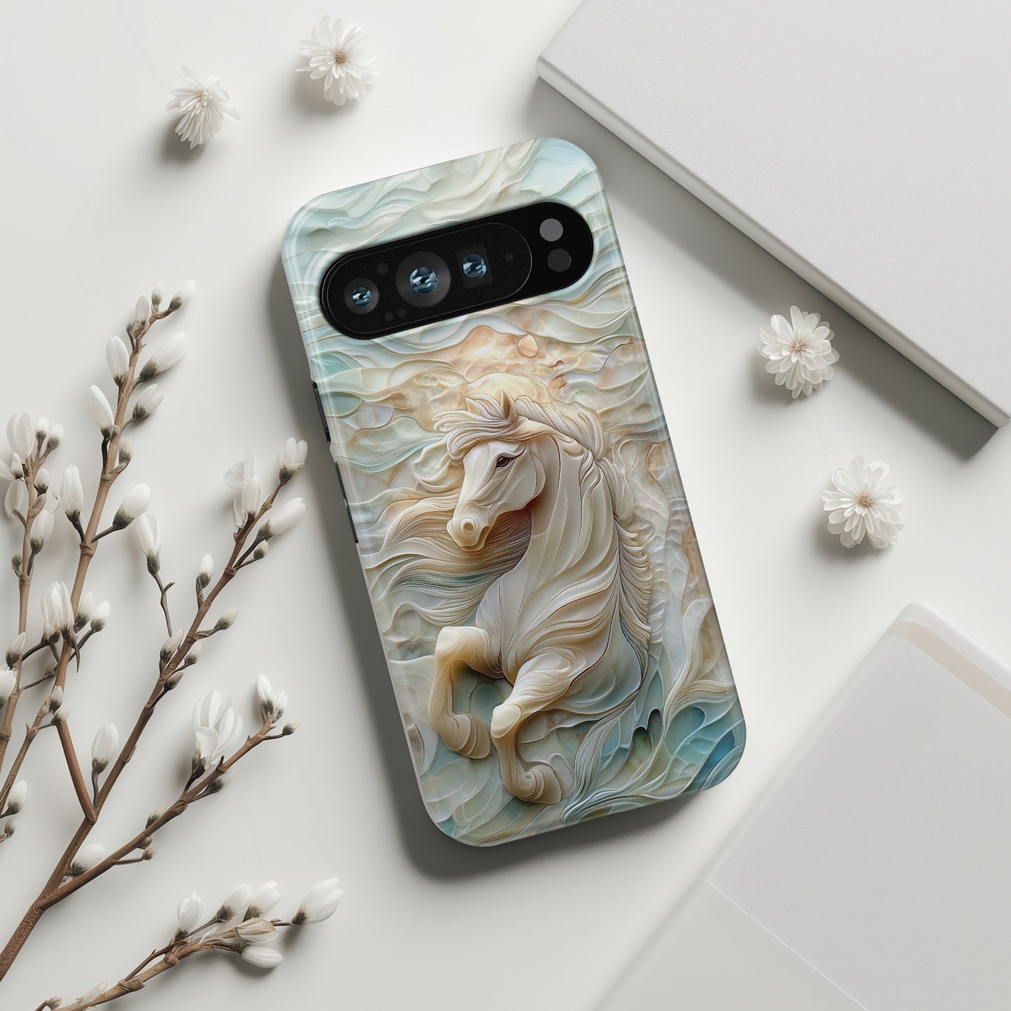 Celestial Stallion Design Phone Case for Google Pixel