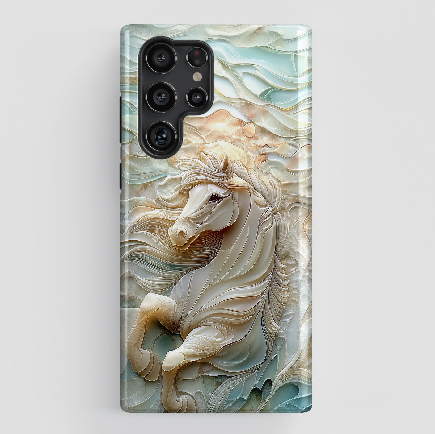 Celestial Stallion Design Phone Case for Galaxy S series Phones