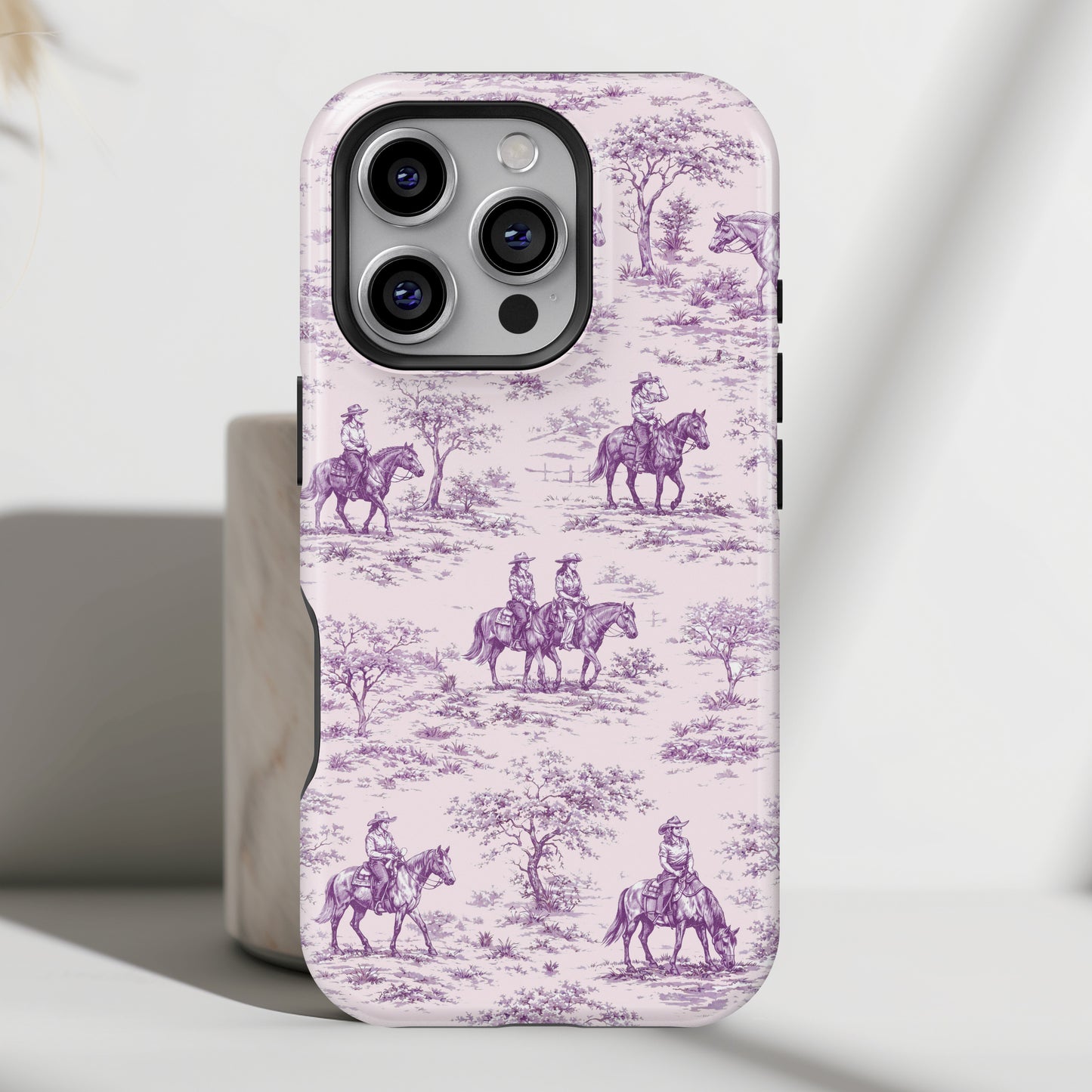 Toile de Cowgirl Design iPhone Case