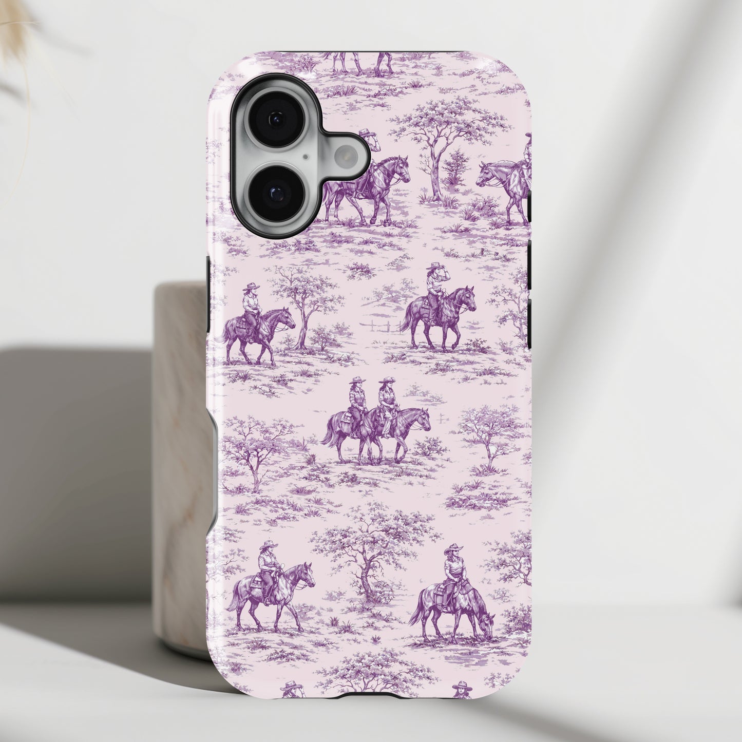 Toile de Cowgirl Design iPhone Case