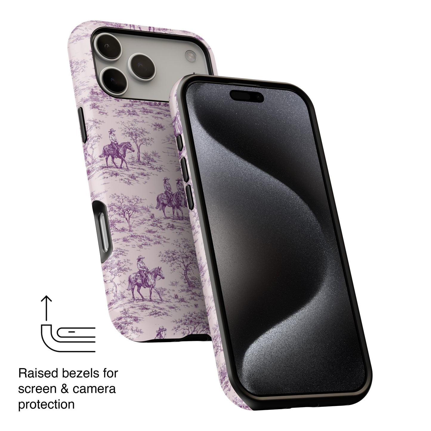 Toile de Cowgirl Design iPhone Case