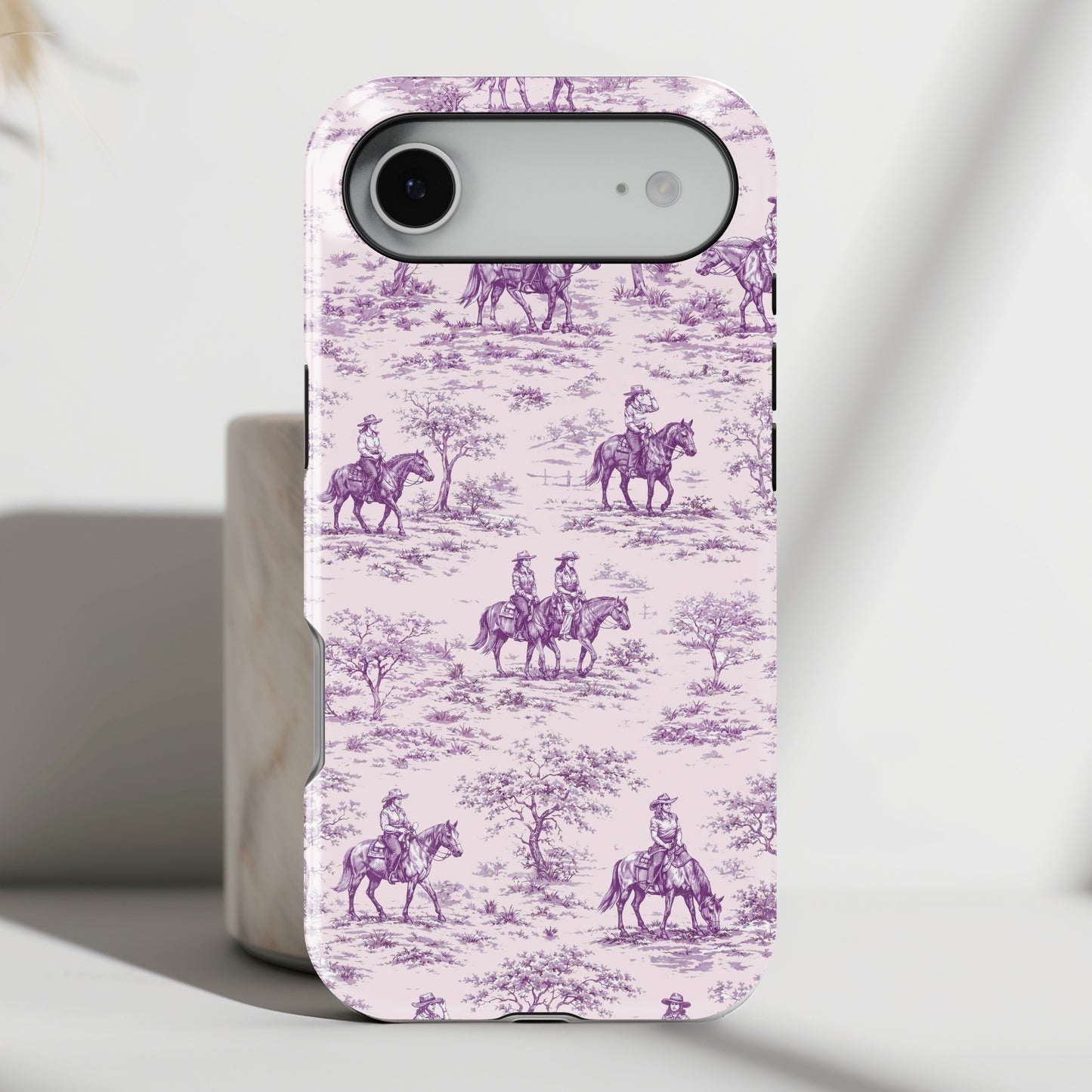Toile de Cowgirl Design iPhone Case