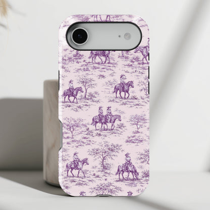 Toile de Cowgirl Design iPhone Case