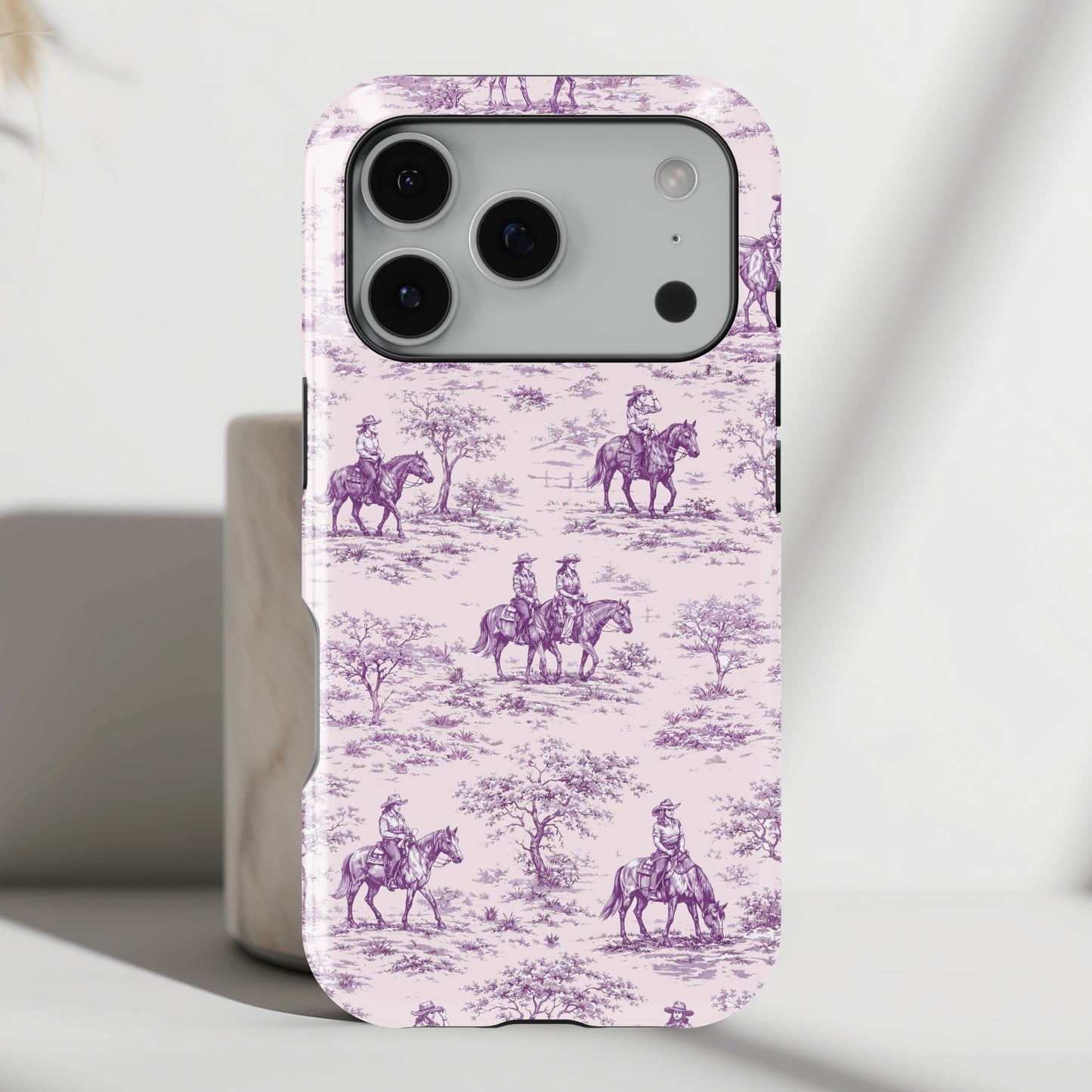 Toile de Cowgirl Design iPhone Case