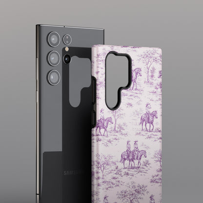 Toile de Cowgirl Design Phone Case for Galaxy S series Phones