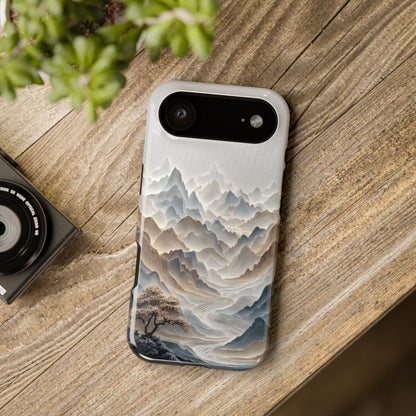 The Sweeping Valley – Sculptural Mountain Design iPhone Case