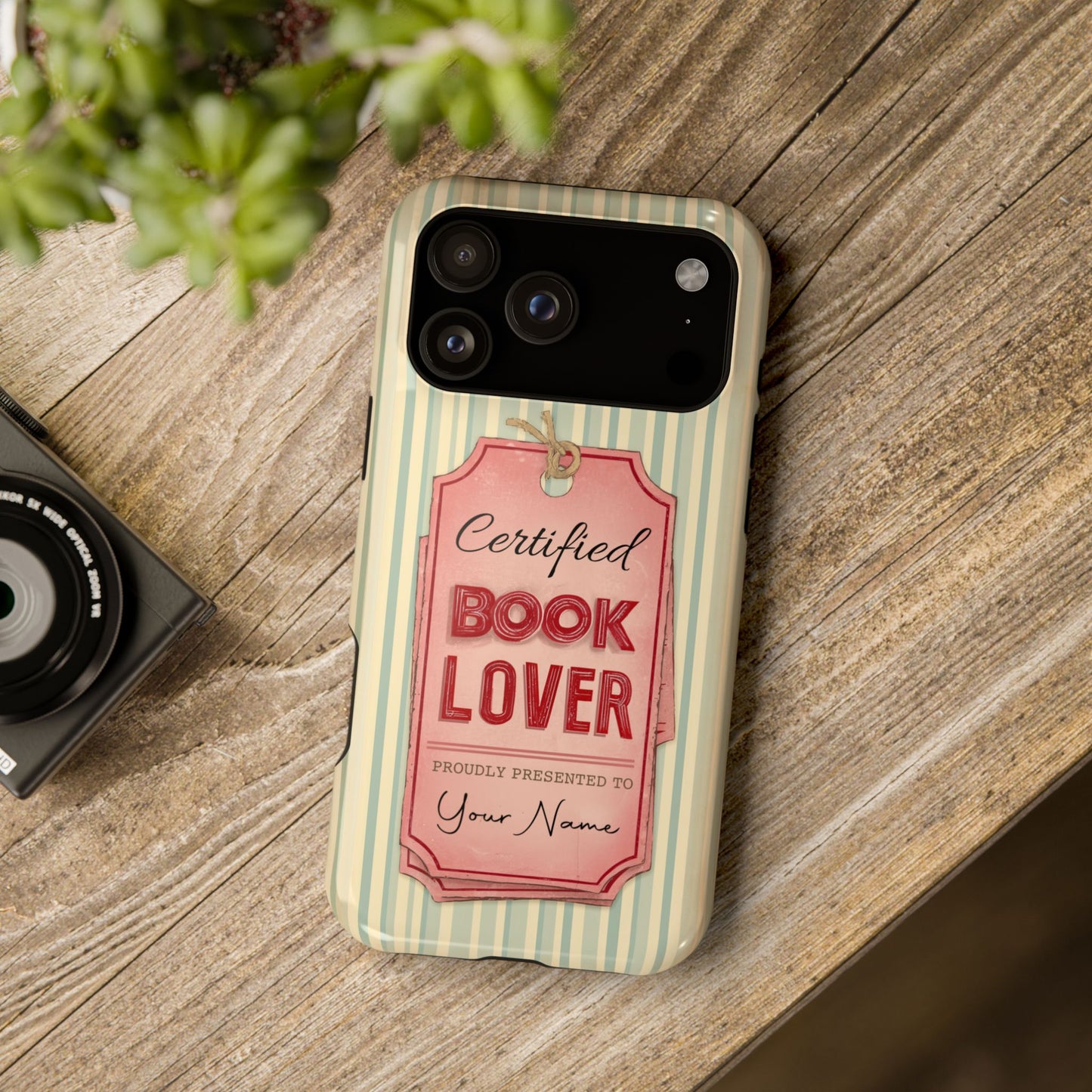 Certified Book Lover – Personalized Vintage Design iPhone Case