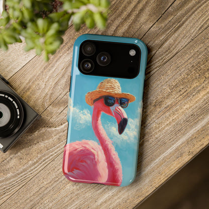 Vacation Mode – Painted Flamingo Design iPhone Case