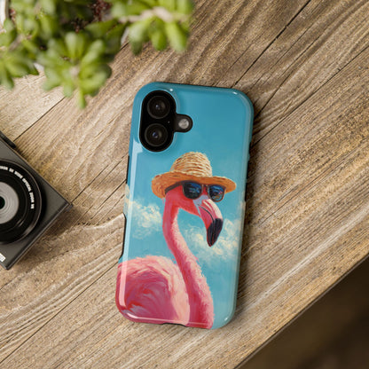 Vacation Mode – Painted Flamingo Design iPhone Case