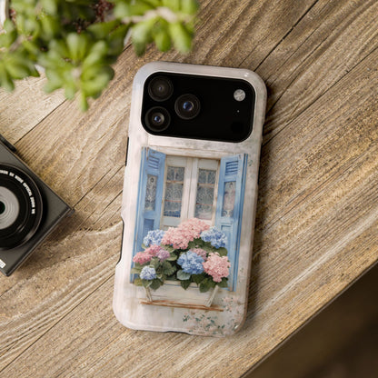 The Provence Window – Hydrangea Design iPhone Case