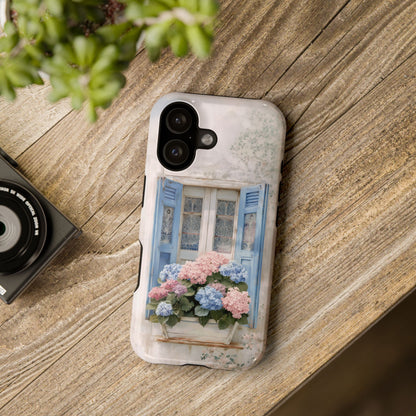 The Provence Window – Hydrangea Design iPhone Case