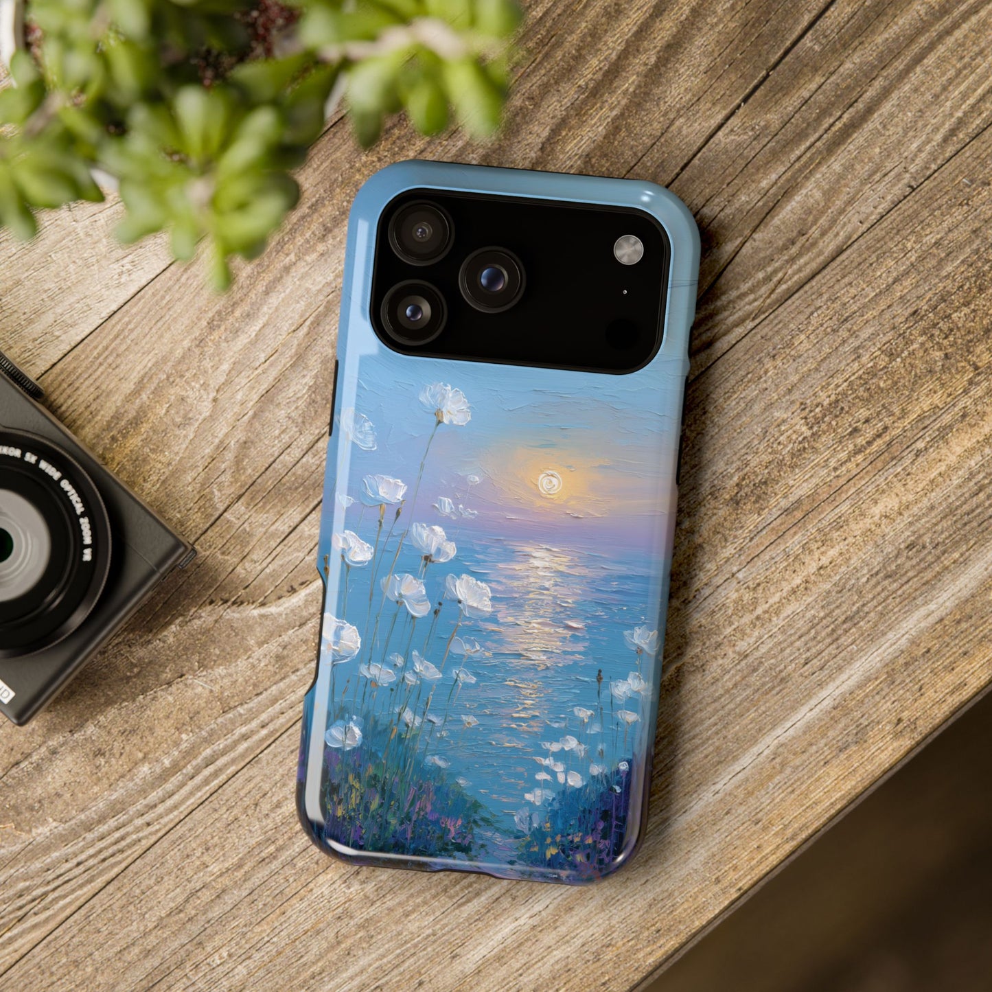 The White Sea Poppies – Coastal Impressionism Design iPhone Case