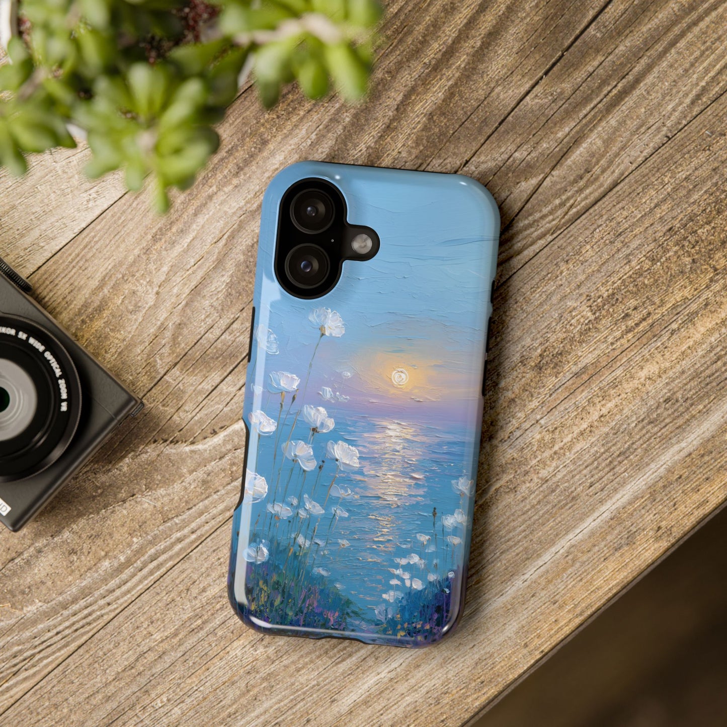 The White Sea Poppies – Coastal Impressionism Design iPhone Case