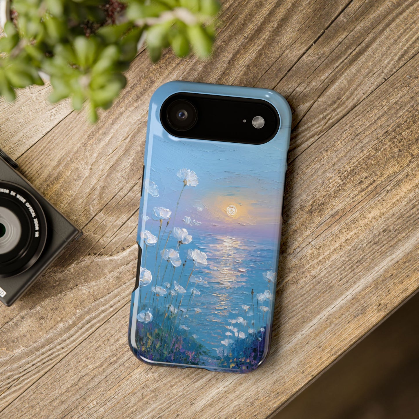 The White Sea Poppies – Coastal Impressionism Design iPhone Case