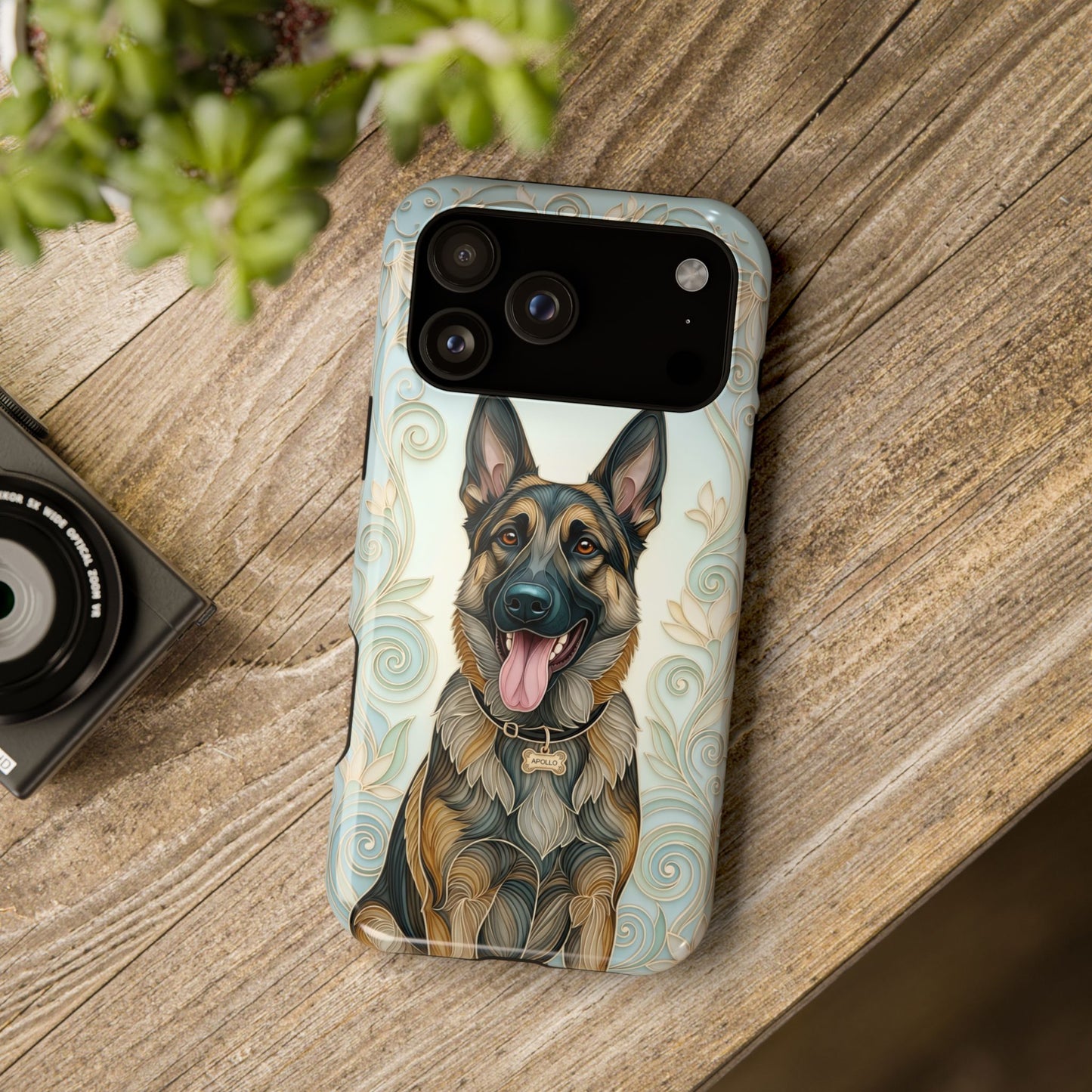 The Elegant Filigree – Custom Pet Portrait iPhone Case