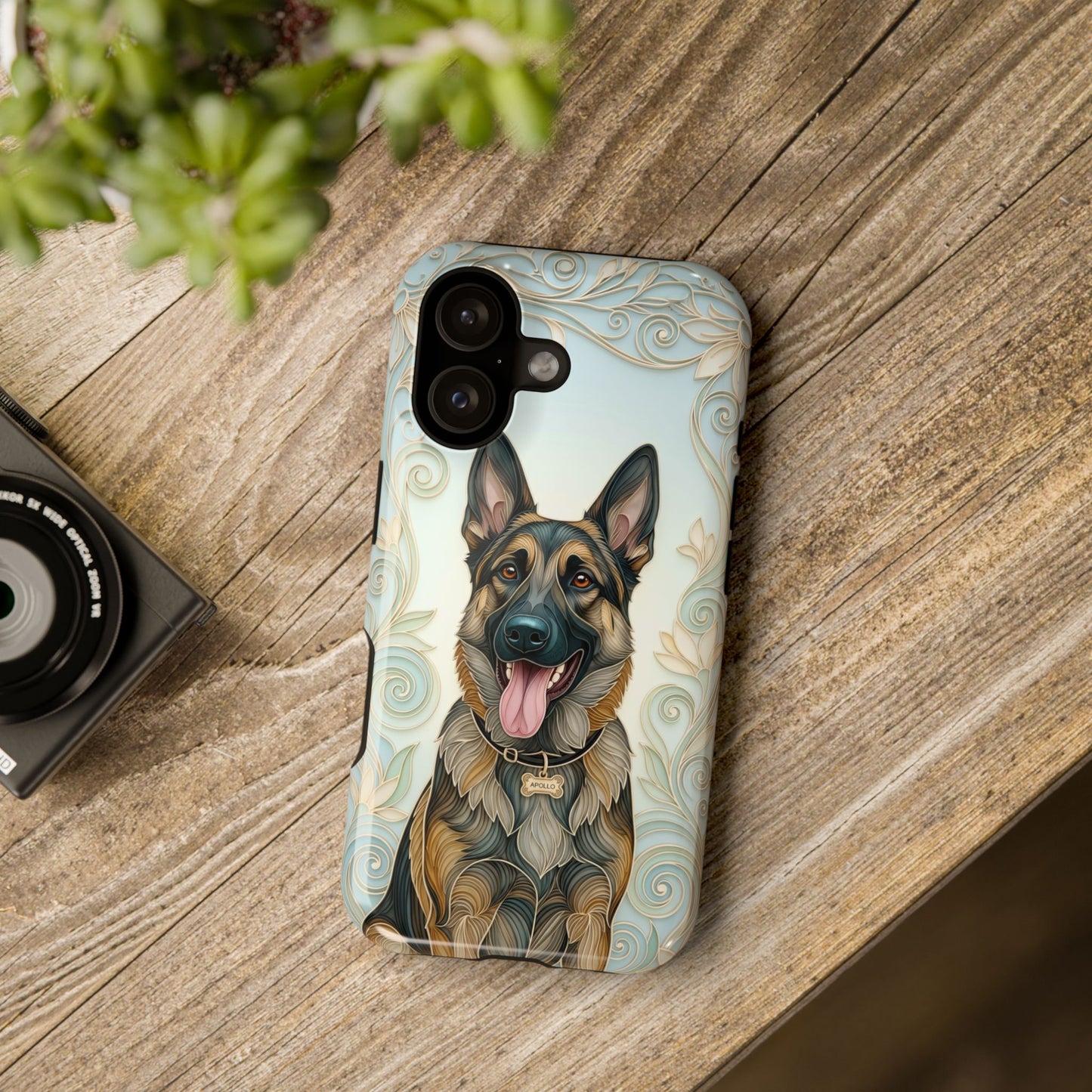 The Elegant Filigree – Custom Pet Portrait iPhone Case