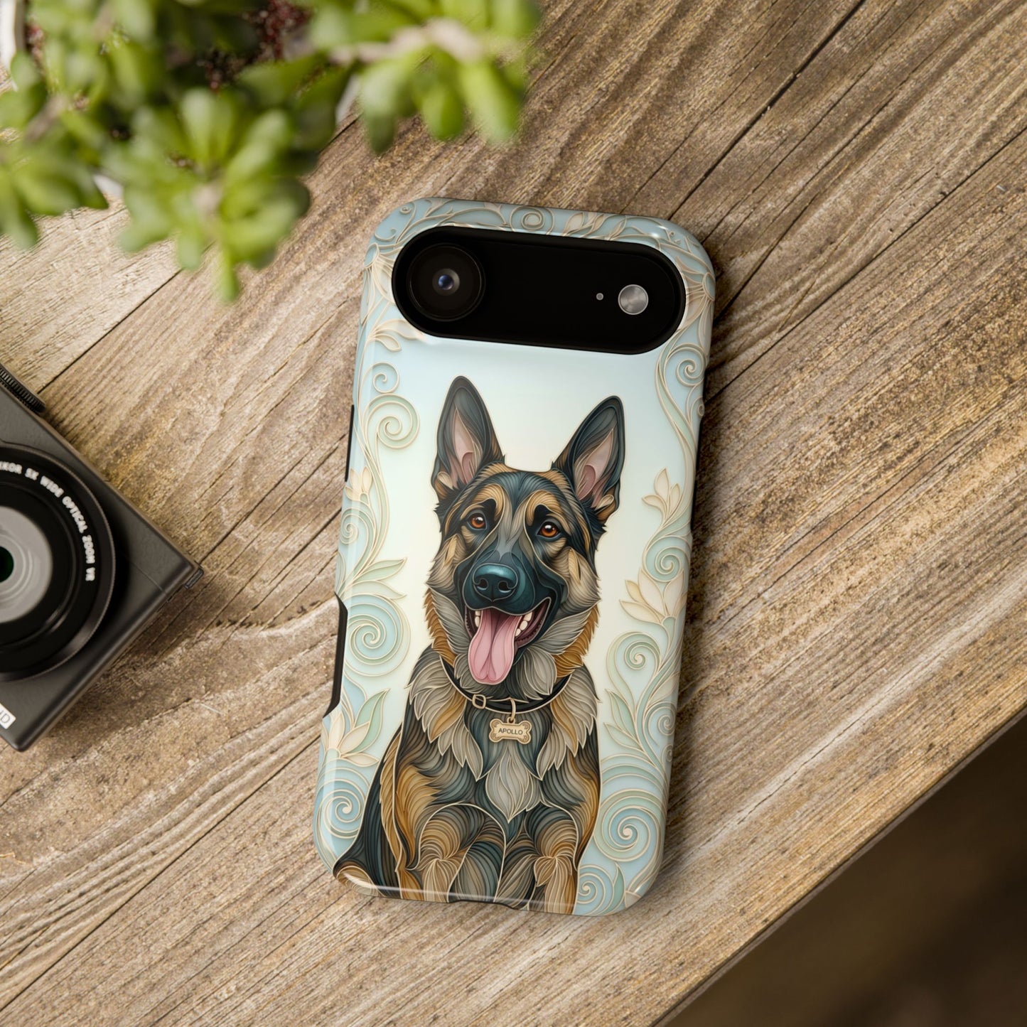 The Elegant Filigree – Custom Pet Portrait iPhone Case