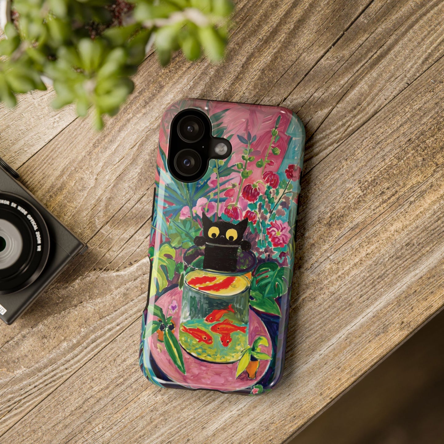 The Fauvist Feline – Fine Art Parody Design iPhone Case