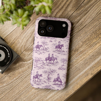 Toile de Cowgirl Design iPhone Case