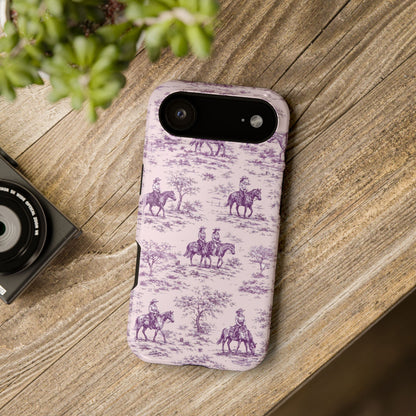 Toile de Cowgirl Design iPhone Case