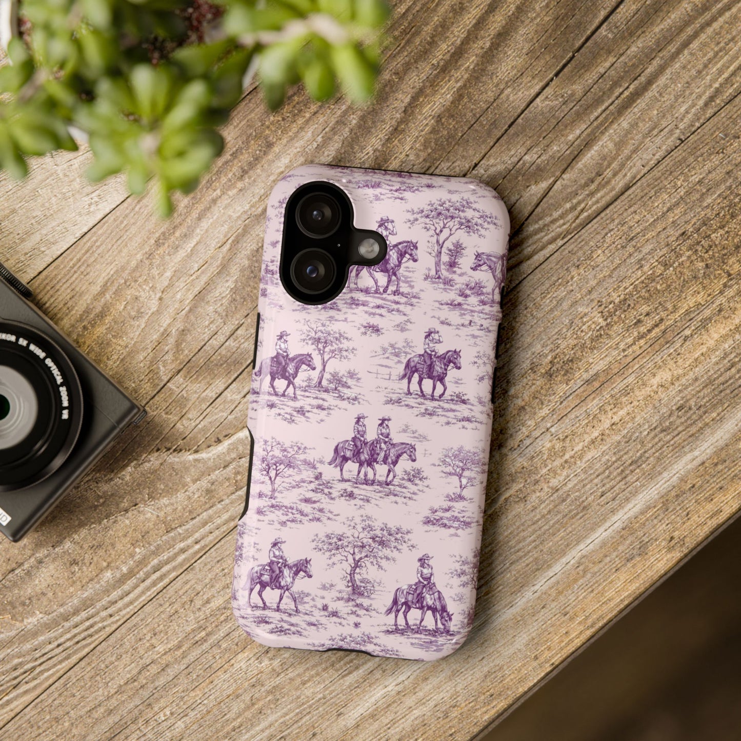 Toile de Cowgirl Design iPhone Case