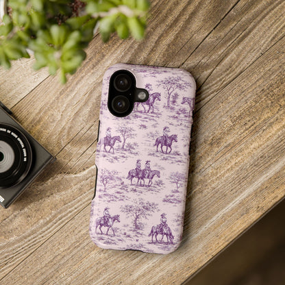 Toile de Cowgirl Design iPhone Case