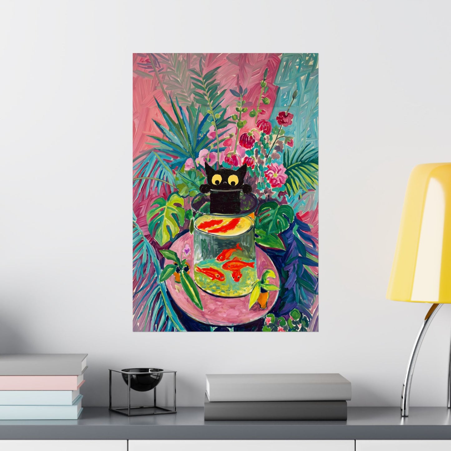 The Fauvist Feline – Fine Art Parody Design Wall Art