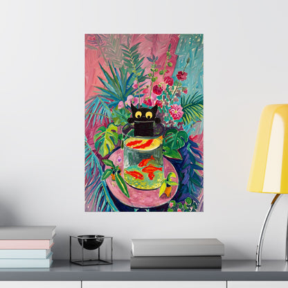 The Fauvist Feline – Fine Art Parody Design Wall Art