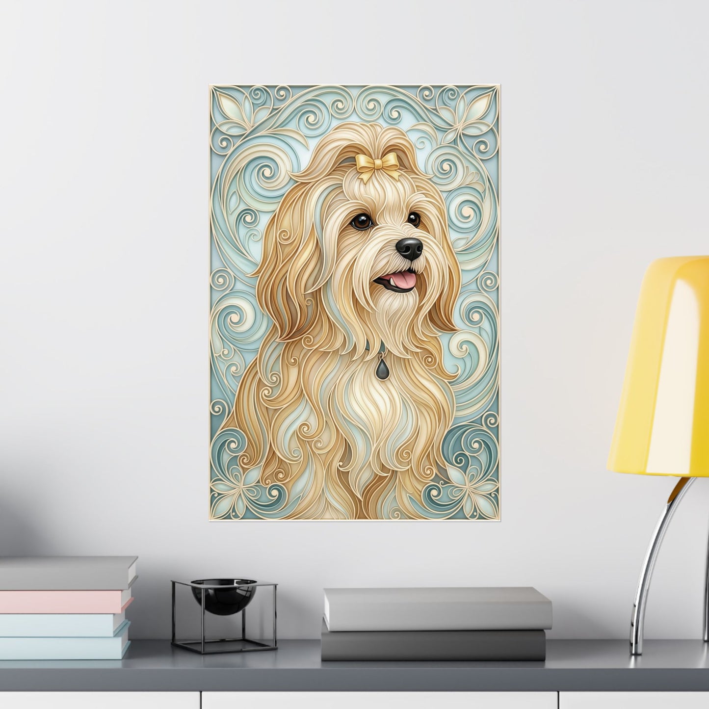 The Elegant Filigree – Custom Pet Portrait Wall Art