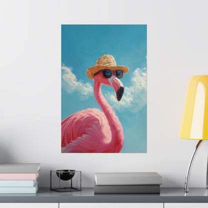 Vacation Mode – Painted Flamingo Design Wall Art
