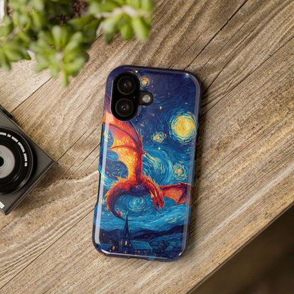 The Midnight Drake – Fantasy Art iPhone Case