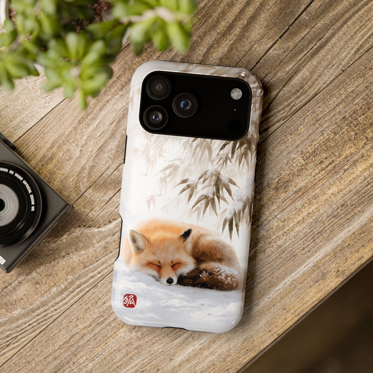 The Sleeping Kitsune Design iPhone Case