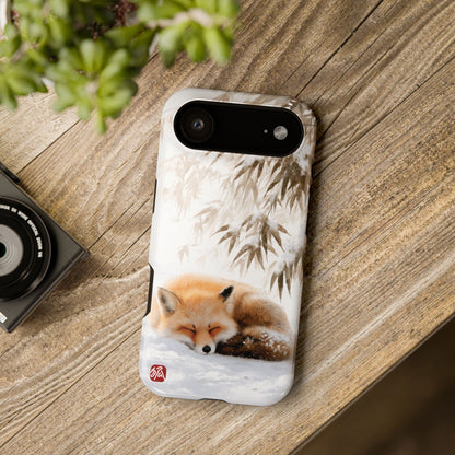 The Sleeping Kitsune Design iPhone Case