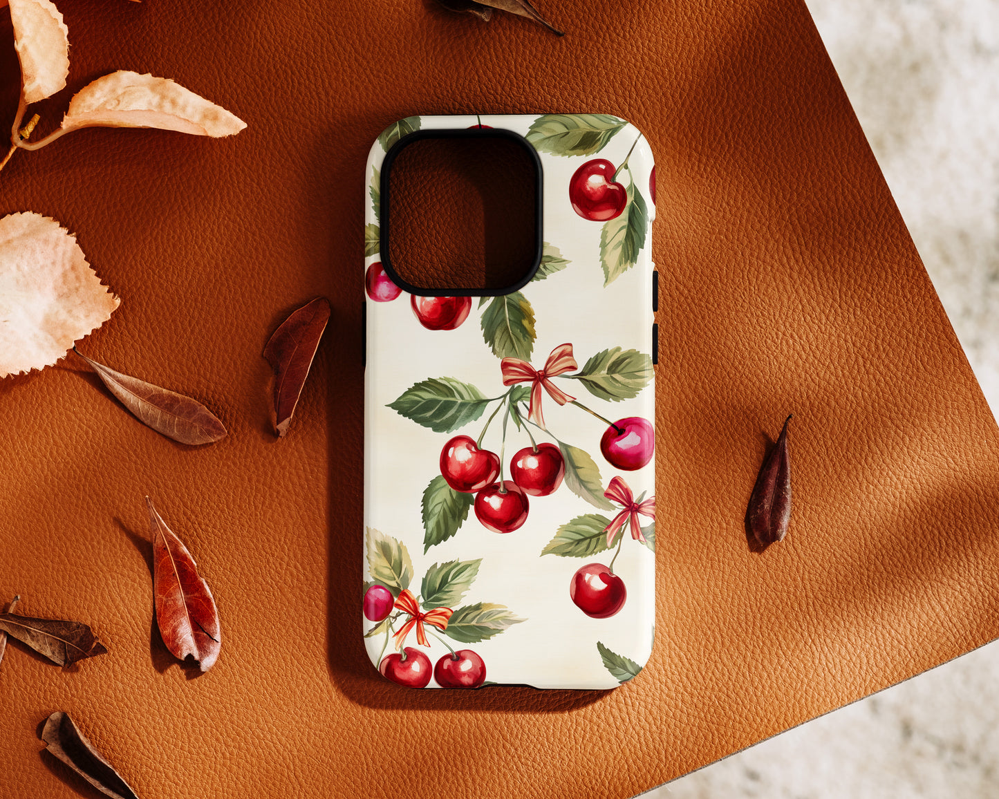 Coquette Cherry Design iPhone Case