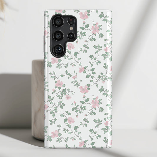 Coquette Flower Pattern Design Samsung Phone Case